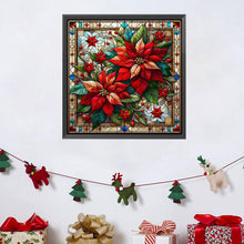 Load image into Gallery viewer, AB Diamond Painting - Full Square - Poinsettia in glass (40*40CM)
