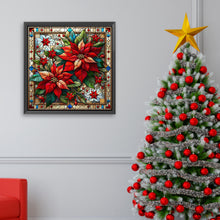 Load image into Gallery viewer, AB Diamond Painting - Full Square - Poinsettia in glass (40*40CM)
