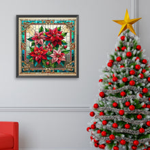 Load image into Gallery viewer, AB Diamond Painting - Full Square - Poinsettia in glass (40*40CM)
