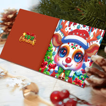 Load image into Gallery viewer, 12pcs Christmas Diamond Painting Greeting Cards Diamond Art Christmas Cards (E)
