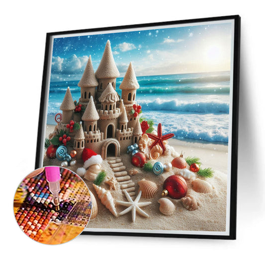 Diamond Painting - Full Round - Beach castle (30*30CM)