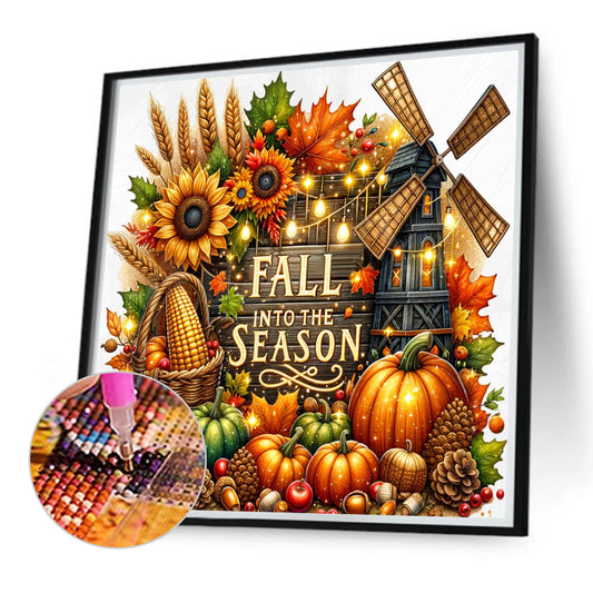 Diamond Painting - Full Round - Autumn Thanksgiving (40*40CM)