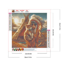 Load image into Gallery viewer, Diamond Painting - Full Round - Indian child (30*30CM)
