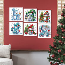 Load image into Gallery viewer, 6Pcs Partial Special Diamond Painting Set - Christmas snowman (30*30CM)
