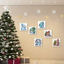 Load image into Gallery viewer, 6Pcs Partial Special Diamond Painting Set - Christmas snowman (30*30CM)
