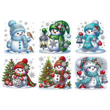 Load image into Gallery viewer, 6Pcs Partial Special Diamond Painting Set - Christmas snowman (30*30CM)
