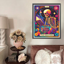 Load image into Gallery viewer, AB Diamond Painting - Full Round - Reading skull (40*50CM)
