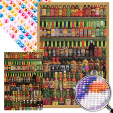 Load image into Gallery viewer, AB Diamond Painting - Full Round - Bottles on display shelf (40*60CM)
