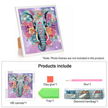 Load image into Gallery viewer, Diamond Painting - Partial Special Shaped - Elephant (30*30CM)
