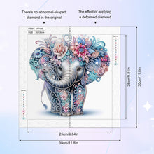 Load image into Gallery viewer, Diamond Painting - Partial Special Shaped - Elephant (30*30CM)
