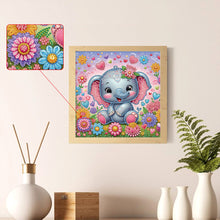 Load image into Gallery viewer, Diamond Painting - Partial Special Shaped - Elephant (30*30CM)
