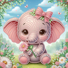 Load image into Gallery viewer, Diamond Painting - Partial Special Shaped - Elephant (30*30CM)
