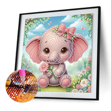 Load image into Gallery viewer, Diamond Painting - Partial Special Shaped - Elephant (30*30CM)
