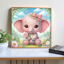 Load image into Gallery viewer, Diamond Painting - Partial Special Shaped - Elephant (30*30CM)
