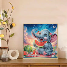 Load image into Gallery viewer, Diamond Painting - Partial Special Shaped - Elephant (30*30CM)
