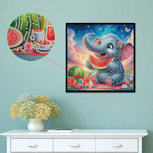 Load image into Gallery viewer, Diamond Painting - Partial Special Shaped - Elephant (30*30CM)
