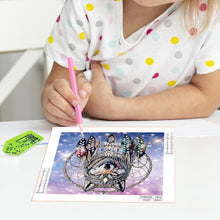 Load image into Gallery viewer, Diamond Painting - Partial Special Shaped - Dream catcher wolf (30*30CM)
