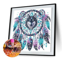 Load image into Gallery viewer, Diamond Painting - Partial Special Shaped - Dream catcher wolf (30*30CM)
