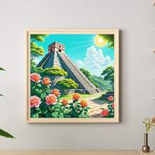 Load image into Gallery viewer, Diamond Painting - Full Round - Rose Castillo pyramid (30*30CM)
