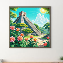 Load image into Gallery viewer, Diamond Painting - Full Round - Rose Castillo pyramid (30*30CM)
