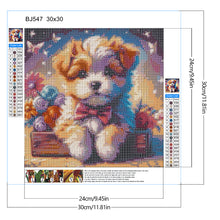 Load image into Gallery viewer, Diamond Painting - Full Round - Wool dog (30*30CM)
