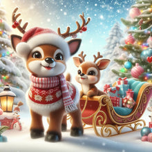 Load image into Gallery viewer, Diamond Painting - Full Round - Sled elk (30*30CM)
