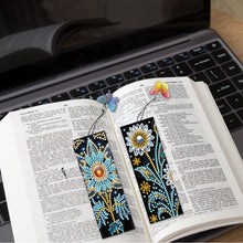 Load image into Gallery viewer, 4Pcs PET Special Shaped Flower DIY Diamond Painting Bookmark for Reading Lover
