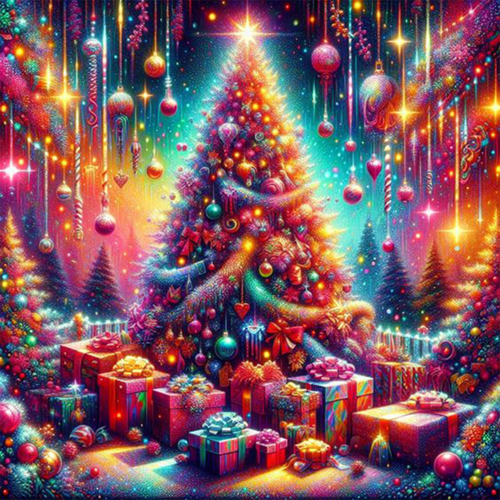 Diamond Painting - Full Round - Christmas of calves (30*30CM)