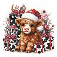 Load image into Gallery viewer, Diamond Painting - Full Round - Christmas of calves (30*30CM)
