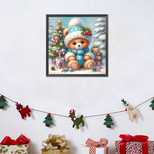 Load image into Gallery viewer, Diamond Painting - Full Round - Christmas of bears in winter clothes (30*30CM)
