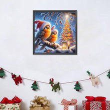 Load image into Gallery viewer, Diamond Painting - Full Round - Christmas of birds in the forest (30*30CM)
