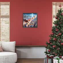 Load image into Gallery viewer, Diamond Painting - Full Round - Santa Claus over the town (30*30CM)
