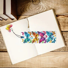 Load image into Gallery viewer, 3Pcs Special Shape Butterfly Diamond Painting Bookmark with Pendant
