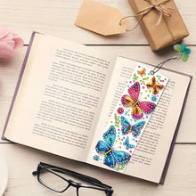 Load image into Gallery viewer, 3Pcs Special Shape Butterfly Diamond Painting Bookmark with Pendant
