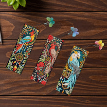 Load image into Gallery viewer, 3Pcs Special Shape Birds Diamond Painting Art Bookmark with Pendant for Books
