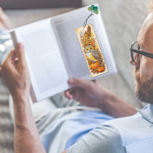 Load image into Gallery viewer, 3Pcs Special Shape Owl Diamond Painting Art Bookmark with Pendant for Book Lover
