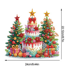 Load image into Gallery viewer, Acrylic Special Shape Christmas Tree and Cake Desktop Diamond Painting Art Kits
