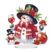 Load image into Gallery viewer, Acrylic Special Shape Christmas Snowman Desktop Diamond Painting Art Kits
