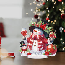Load image into Gallery viewer, Acrylic Special Shape Christmas Snowman Desktop Diamond Painting Art Kits
