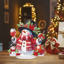Load image into Gallery viewer, Acrylic Special Shape Christmas Snowman Desktop Diamond Painting Art Kits
