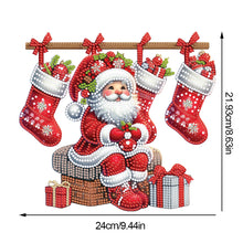 Load image into Gallery viewer, Acrylic Special Shape Christmas Santa Claus Desktop Diamond Painting Art Kits
