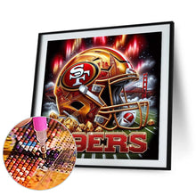 Load image into Gallery viewer, Diamond Painting - Full Round - San Francisco 49ers helmet (40*40CM)
