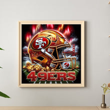 Load image into Gallery viewer, Diamond Painting - Full Round - San Francisco 49ers helmet (40*40CM)
