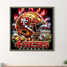 Load image into Gallery viewer, Diamond Painting - Full Round - San Francisco 49ers helmet (40*40CM)
