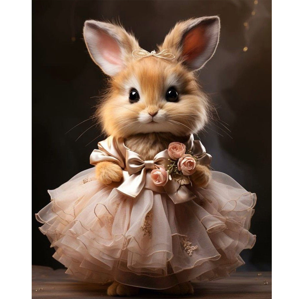 Diamond Painting - Full Round - Dress rabbit (40*50CM)