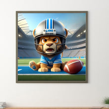Load image into Gallery viewer, Diamond Painting - Full Round - Detroit Bulls Lion (45*45CM)
