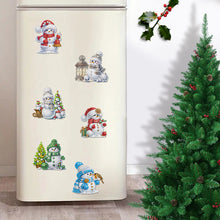 Load image into Gallery viewer, 6Pcs Acrylic Christmas Animals Diamond Art Magnets Decals for Fridge Whiteboards
