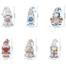 Load image into Gallery viewer, 6Pcs Acrylic Christmas Animals Diamond Art Magnets Decals for Fridge Whiteboards
