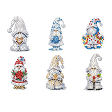 Load image into Gallery viewer, 6Pcs Acrylic Christmas Animals Diamond Art Magnets Decals for Fridge Whiteboards
