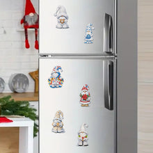 Load image into Gallery viewer, 6Pcs Acrylic Christmas Animals Diamond Art Magnets Decals for Fridge Whiteboards
